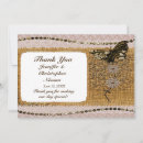 Search for burlap and lace thank you cards Heart