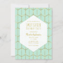Search for mint sweet 16 invitations Elegant