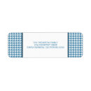 Search for houndstooth return address labels Elegant