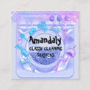 Search for office cleaning business cards Pink