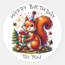 Search for squirrel birthday stickers Cute