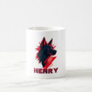 Search for wolf dog mugs Red
