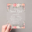 Search for sweet baby girl shower invitations Flowers