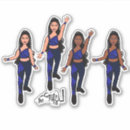 Search for blue triangles stickers Black