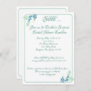 Search for aqua bridal shower invitations Pastel