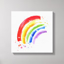 Search for watercolor rainbow canvas prints Equality