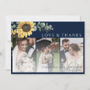 Search for sunflower wedding thank you cards Elegant