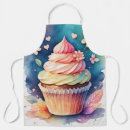 Search for purple cupcake aprons Watercolor