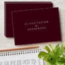 Search for burgundy wedding envelopes Typography