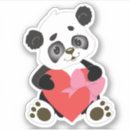 Search for valentine panda stickers Bear