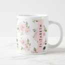 Search for pink watercolor flowers mugs Greenery