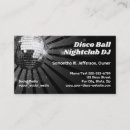 Search for disco business cards Disc jockey
