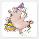 Search for pig birthday stickers Celebration