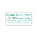 Search for green return address labels Merry christmas