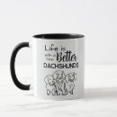 Search for long life mugs Dachshund
