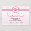 Search for princess 5th birthday invitations Party