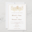 Search for cream and gold wedding invitations Classy