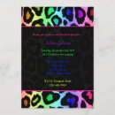 Search for cheetah birthday invitations Rainbow