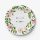 Search for blush pink wedding plates Watercolor