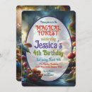 Search for enchanted forest birthday invitations Mushrooms