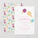 Search for ice cream cone birthday invitations Summer