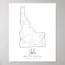 Search for idaho map art Modern