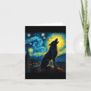 Search for wolf howling cards Night