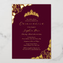 Search for burgundy roses quinceanera invitations 15th birthday