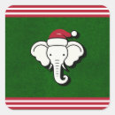 Search for white elephant party stickers Santa