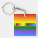 Search for rainbow key rings Typography