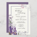 Search for purple iris wedding invitations Lavender