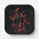 Search for horror film paper plates Nightmare on elm street