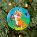 Search for fox christmas tree decorations Fluffy