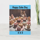 Search for eat cake cards Cat lover