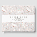 Search for elegant guest books Rose gold