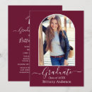 Search for burgundy graduation invitations University