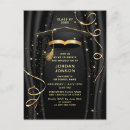 Search for black gold prom invitations Sparkle