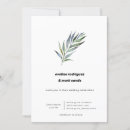 Search for olive branch wedding invitations Modern