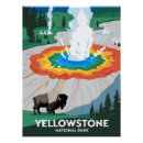 Search for yellowstone national park posters Wyoming montana vacation