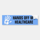 Search for hands off bumper stickers Political