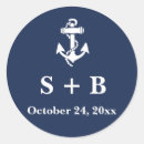 Search for navy anchor wedding stickers Modern