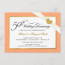 Search for coral anniversary invitations Gold