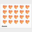 Search for orange shape stickers Heart