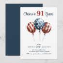 Search for 91st birthday invitations For him