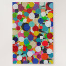 Search for red circle puzzles Abstract