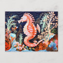 Search for coral reef life postcards Underwater