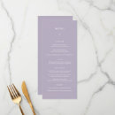 Search for lavender dinner menus Modern