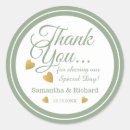 Search for heart thank you wedding stickers Typography