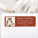 Search for owl in tree return address labels Moon