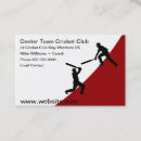 Search for cricket business cards Sports